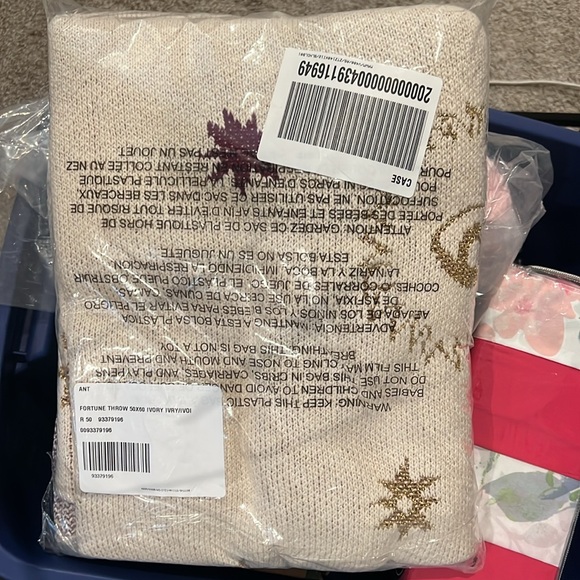 Anthropologie Fortune Cotton Knit Throw Blanket, NWT - Picture 3 of 4